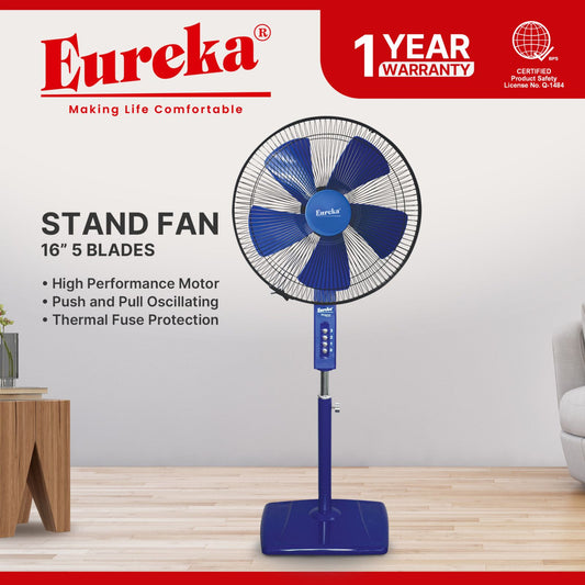 Eureka Stand Fan High Performance Motor ESF 16 Elegance 5B