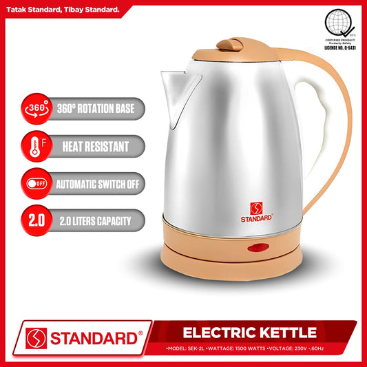 Standard Electric Kettle 2.0 Liters SEK 2.0L (1500WATTS)