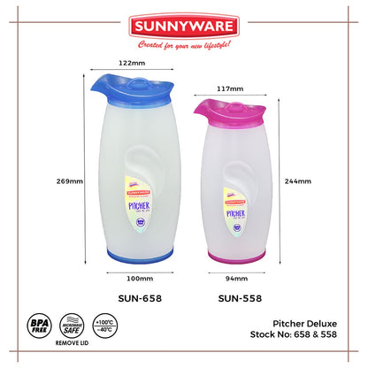 6pcs 1.5 liter Pitcher – Deluxe [Sunnyware 558] | Plasticware | Drinkware | Jug and Pitcher