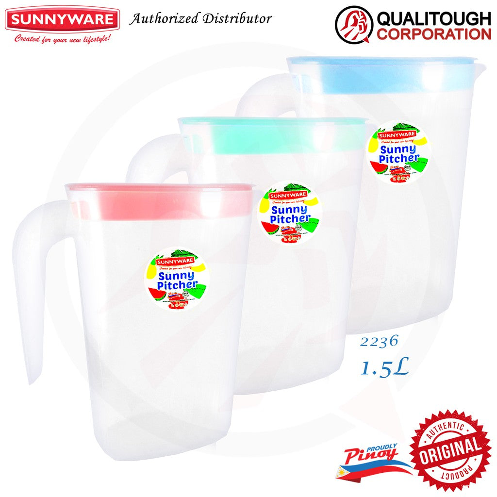 Sunnyware 2236 1.5L Oval Pitcher - Deluxe | Plastic Ware