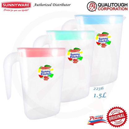 Sunnyware 2236 1.5L Oval Pitcher - Deluxe | Plastic Ware