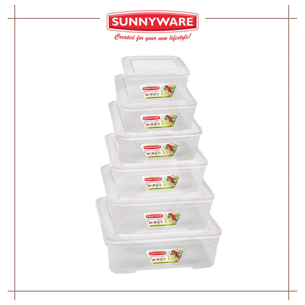 Sunnyware Food Keeper Set - 6 pc set  EZI Food Saver 720 to 725  Storage Container | Plastic ware