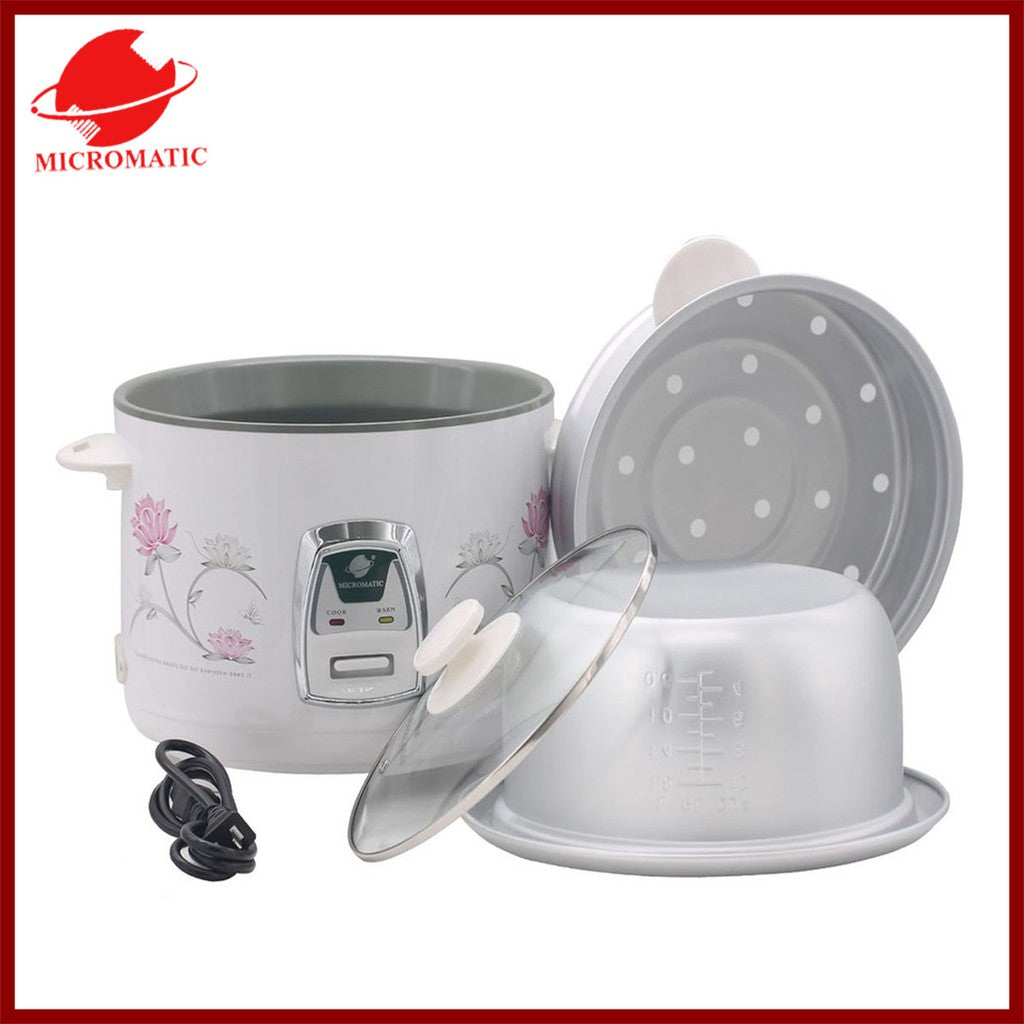 Micromatic MRC-818D Rice Cooker 1.8L Good for 10-12 Persons_White