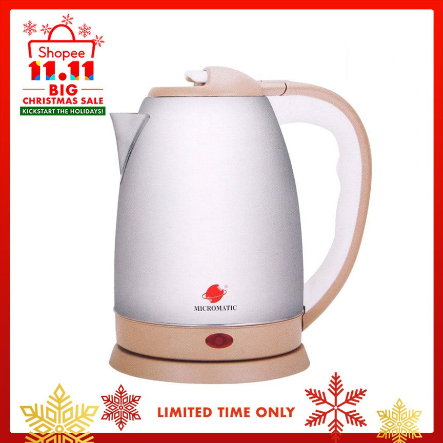 Micromatic MCK-1850 Electric Kettle 1.8L (Silver/Gold)