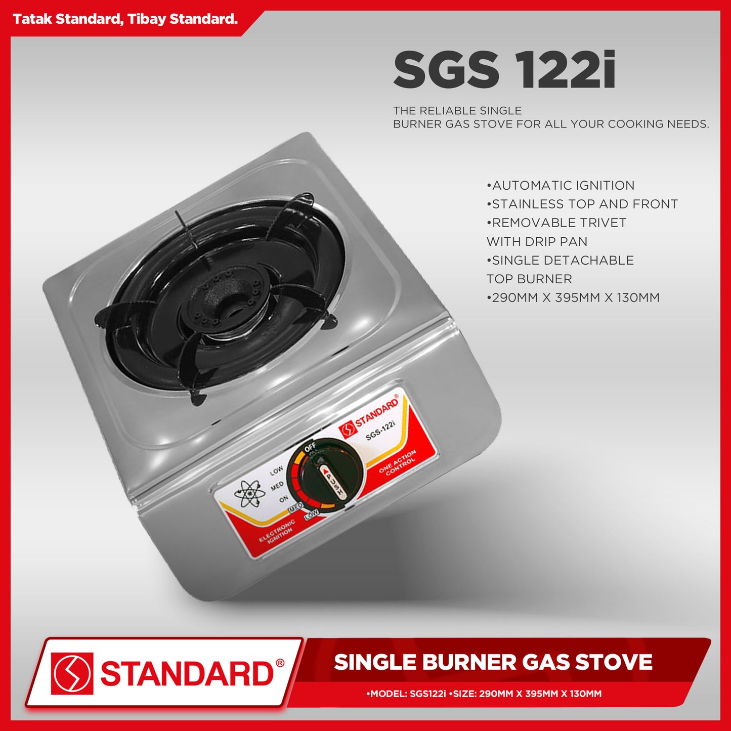 Standard Gas Stove Single Burner