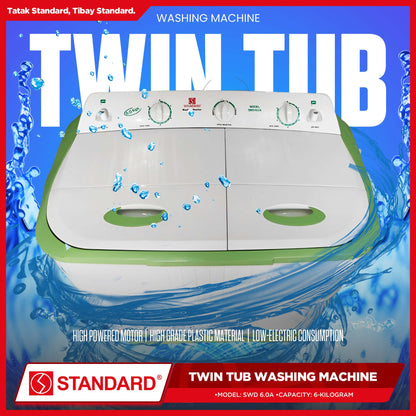 Standard Washing Machine Twin Tub SWD-6.0A