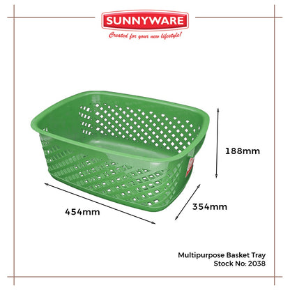 12pcs Multipurpose Basket Tray [SUN-2038] | Plasticware | Kitchenware | Organizer | Modern Design