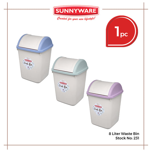 Sunnyware 231 8 Liter Waste Bin