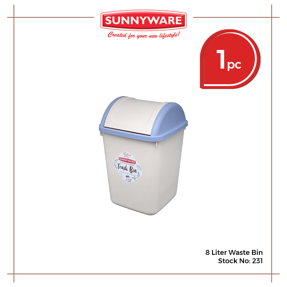 Sunnyware 231 8 Liter Waste Bin