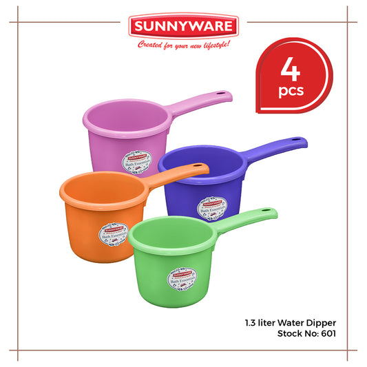 4pcs 1.3-liter Water Dipper [Sunnyware 601] | Plasticware | Bathroom | Accessories | Laundry | Tabo