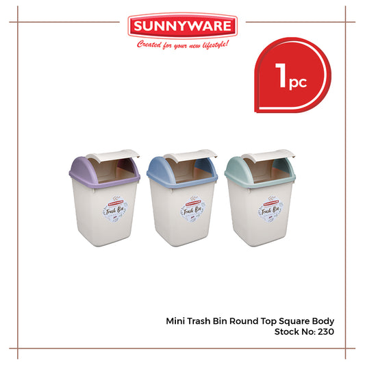 Sunnyware 230 Mini Trash Bin - round cover