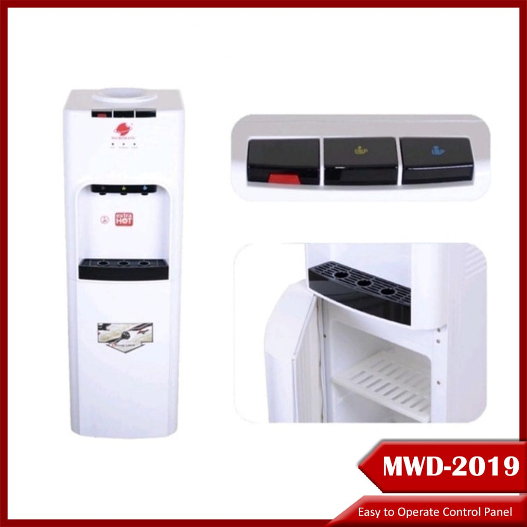 Micromatic MWD-2019 Freestanding Water Dispenser Compressor Type Cooling with Storage Cabinet