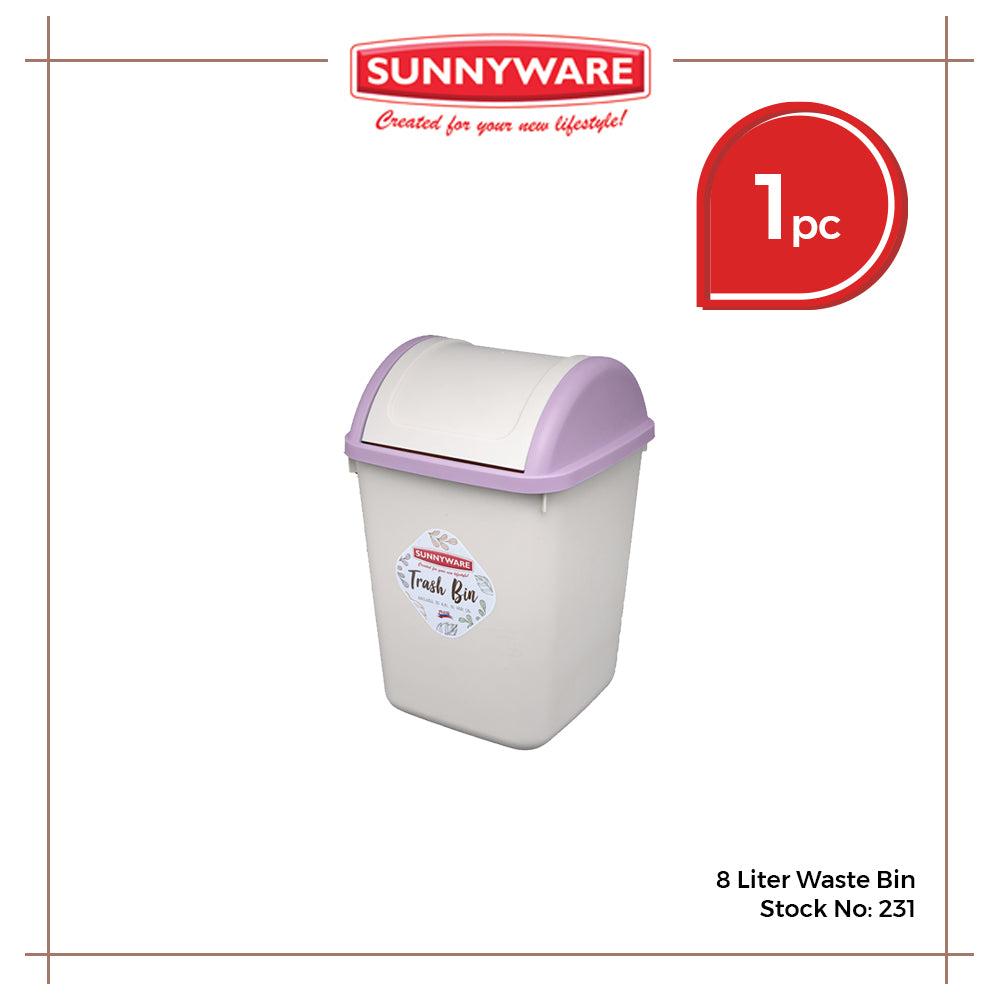 Sunnyware 231 8 Liter Waste Bin