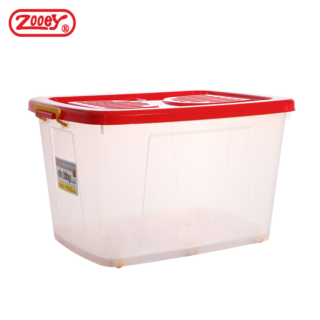 Zooey Chubby Box Big Transparent 131L Stock No. 1800-T