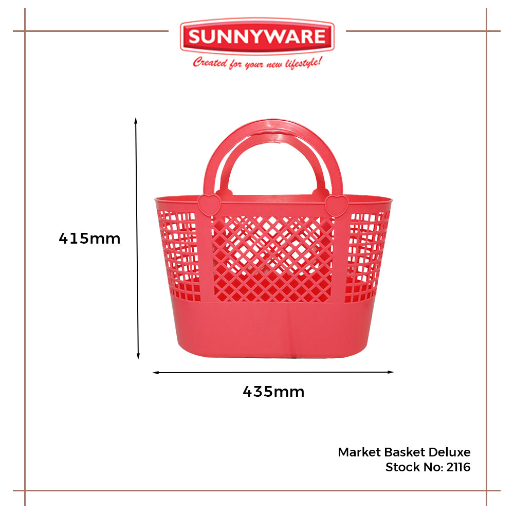 4pcs Market Basket Deluxe [Sunnyware 2116] | Plasticware | Baskets | Householdware | Palengke