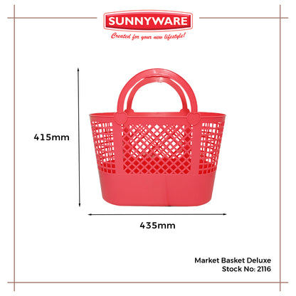 4pcs Market Basket Deluxe [Sunnyware 2116] | Plasticware | Baskets | Householdware | Palengke