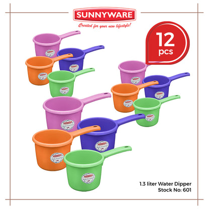 12pcs 1.3-liter Water Dipper [Sunnyware 601] | Plasticware | Bathroom | Accessories | Laundry | Tabo