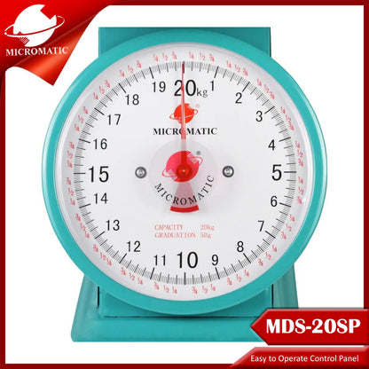 Micromatic MDS-20SP 20kg Capacity Stainless Steel Plate Dial Scale