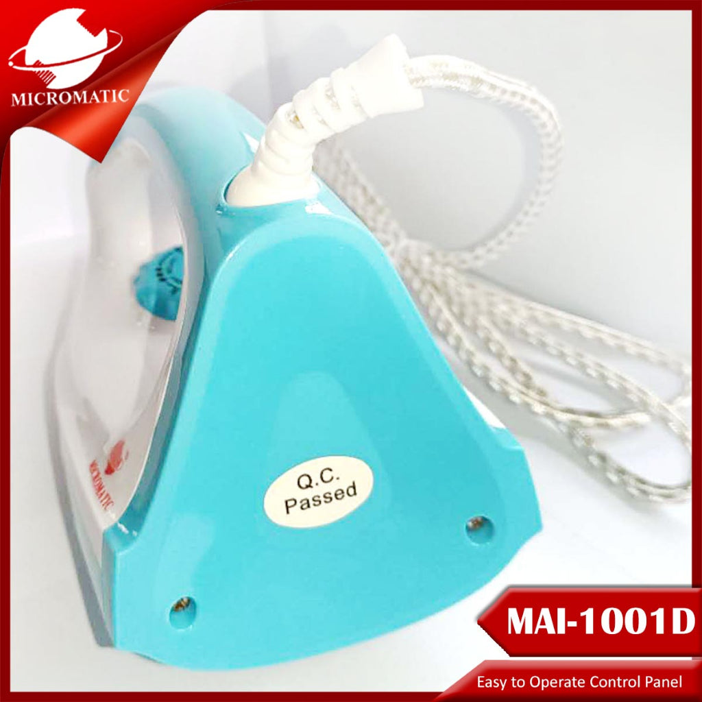 Micromatic MAI-1001D Non-Stick Coating Sole Plate Flat Iron