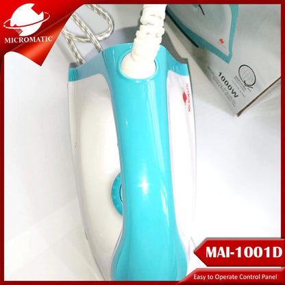 Micromatic MAI-1001D Non-Stick Coating Sole Plate Flat Iron.