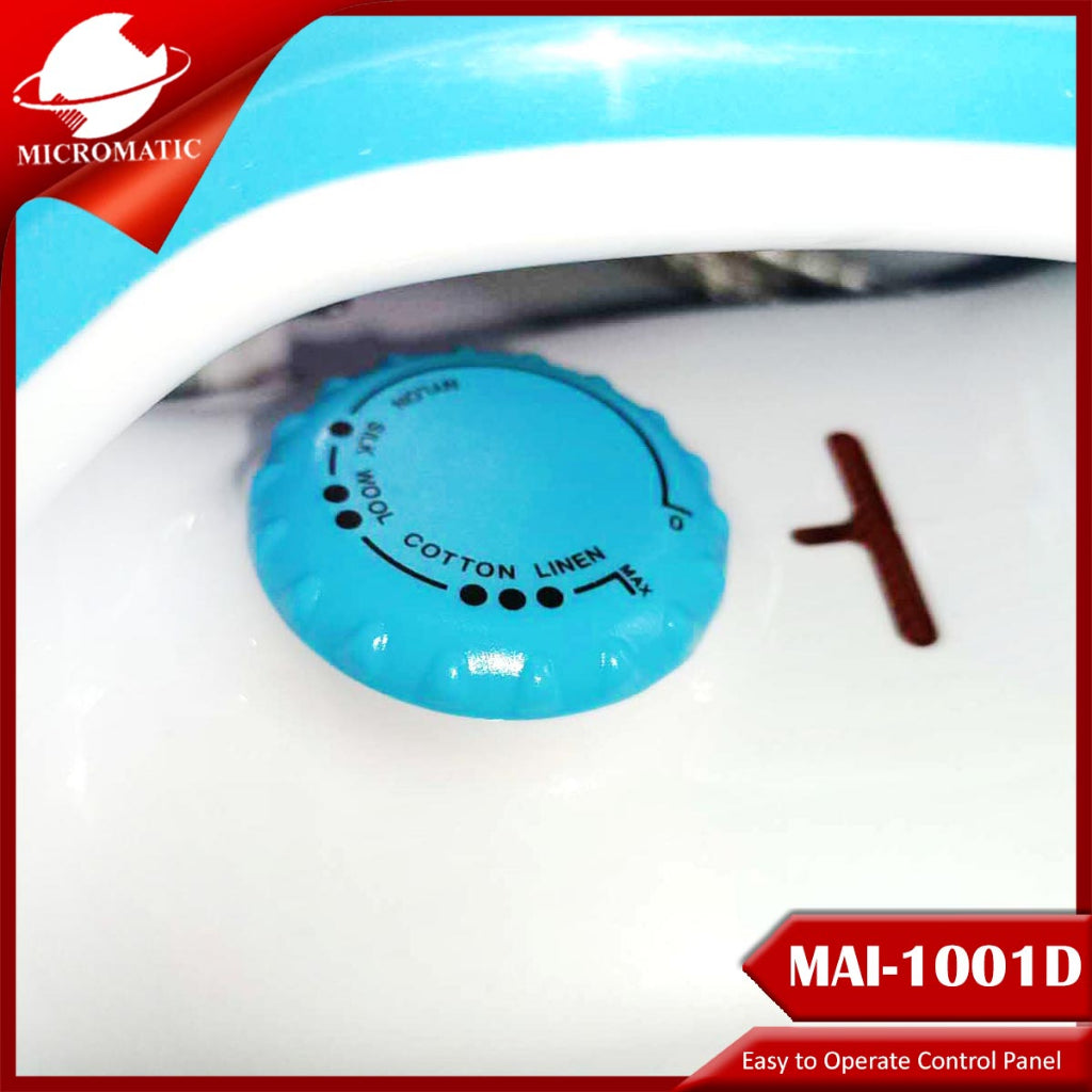 Micromatic MAI-1001D Non-Stick Coating Sole Plate Flat Iron.