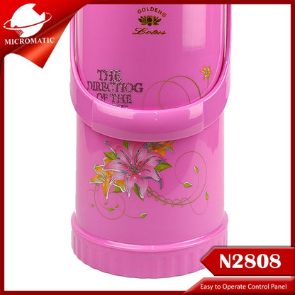 Micromatic Lotus N2808 3.2Liters Capacity Vacuum Flask Thermos Pink/Green I RANDOM COLOR