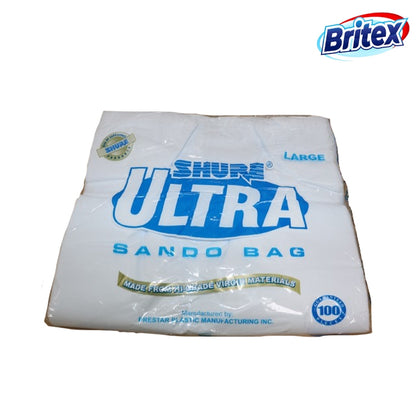 Britex Shure Ultra(Large) Plastic Sando Bags (100pcs)