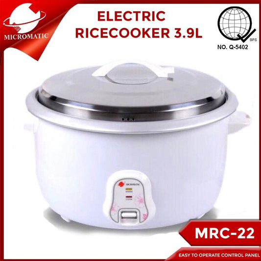 Micromatic MRC-22 3.9Liters Capacity 22Cups Heavy Duty Rice Cooker