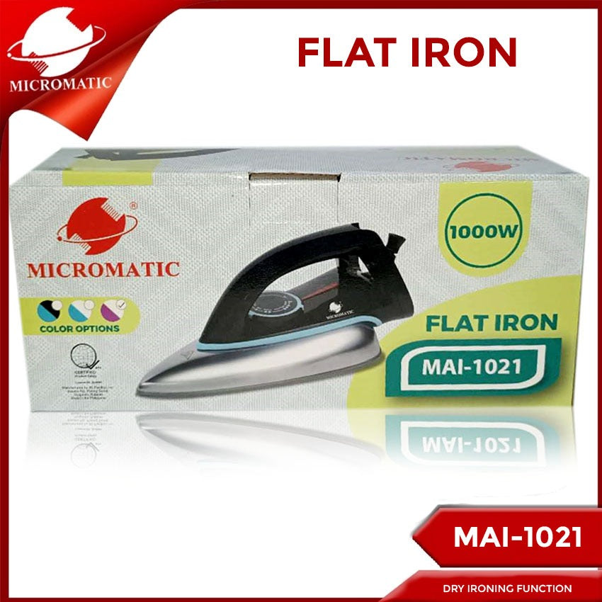 Micromatic MAI-1021 Dry Ironing Function 1000W Flat iron