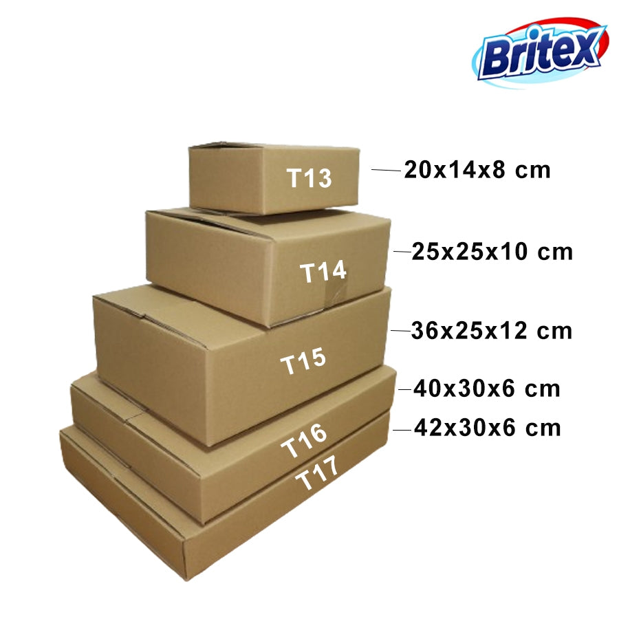 Britex 10PCS On Hand Carton box corrugated cardboard box packaging Stock No.T14 #125