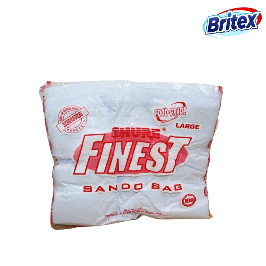 Britex Shure Finest(Large) Plastic Sando Bags (100pcs)