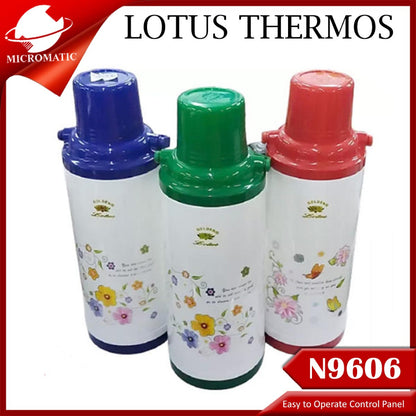 Micromatic N9606 2.2Liters Golden Lotus Thermos (Random Color)