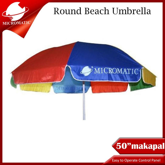 Micromatic 50"(ENHANCE-MAKAPAL)  Round Beach Umbrella