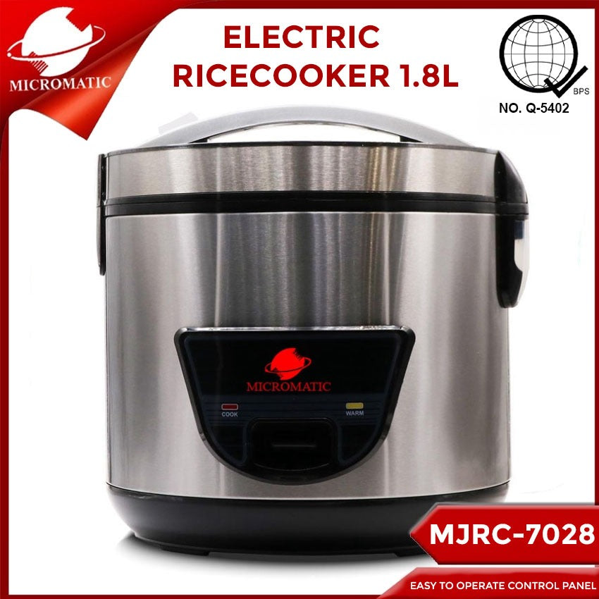 Micromatic MJRC-7028 Rice Cooker 1.8L Good for 8-10 Persons_White