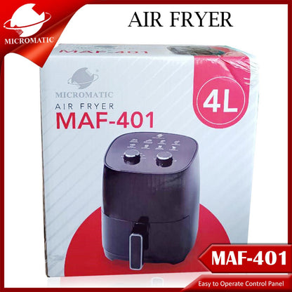 Micromatic MAF-401 4L Capacity Non-Stick Drawer Pan Air Fryer