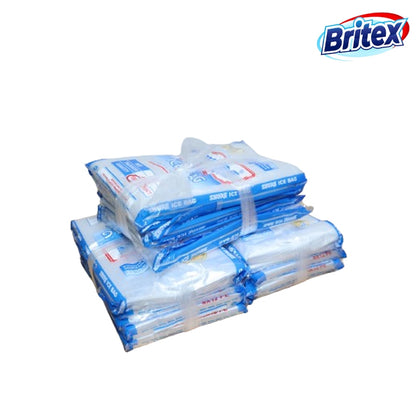 Britex Shure Plastic Ice Bag 4x12 Super Elastic Ice bag 100 pcs