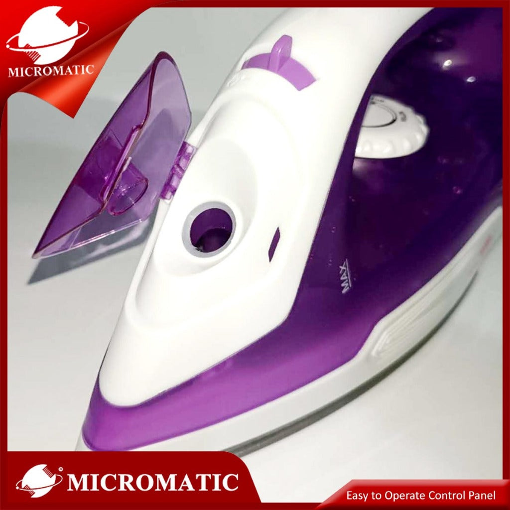 Micromatic MAI-1401 1400watts Dry and Steam Ironing Function Flat iron