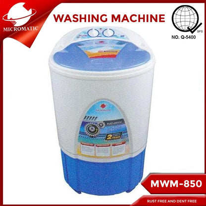 Micromatic MWM850 8.0kg Washing Machine Single Tub