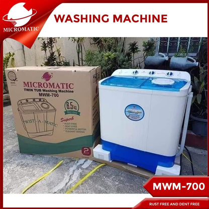 Micromatic MWM- 700 6.5kg Twin Tub Washing Machine