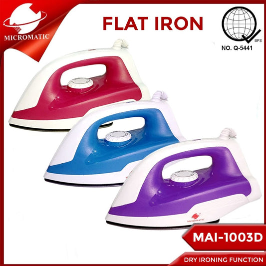 Micromatic MAI-1003D Dry Ironing Function 1000W Flat Iron