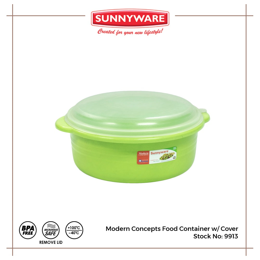 3pcs Food Container w/ Cover [Sunnyware 9913] | Plasticware | Kitchenware | Modern Concept