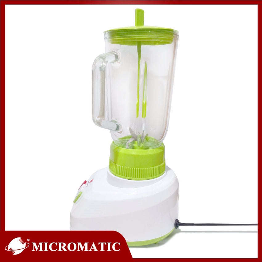 Micromatic MB-1222 1.2Liters 300W 2-speed Mode Glass Jar Blender with Stirrer