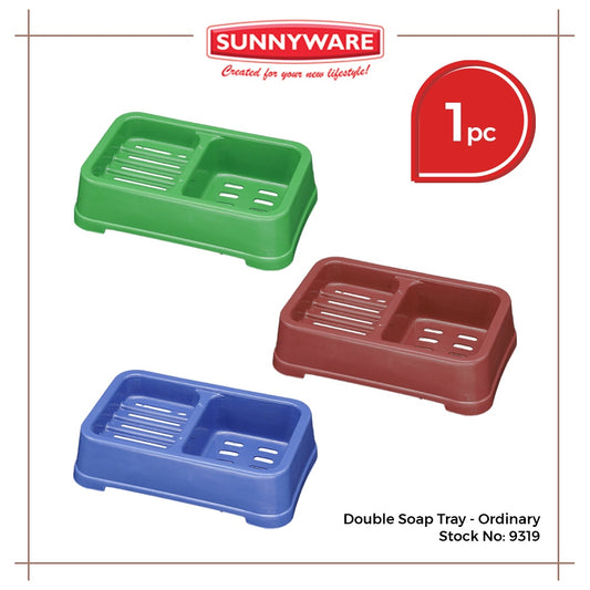 Sunnyware 9319 Double Soap Tray w/ drain for kitchen laundry