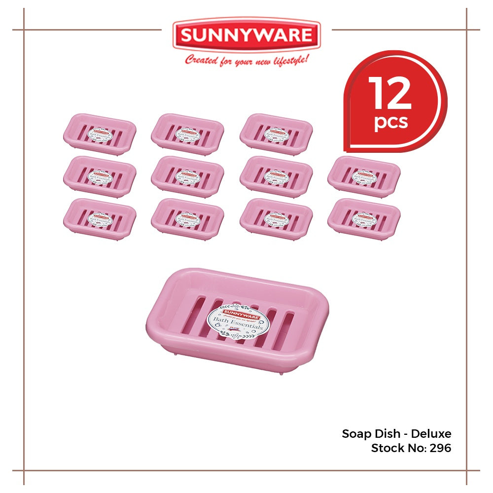 12pcs Soap Dish - Deluxe [Sunnyware 296] | Plasticware | Laundryware | Bathing Tools | Soap Holder