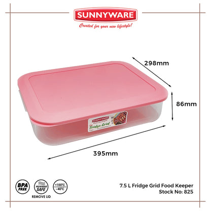 3pcs 7.5 L Fridge Grid Food Keeper [Sunnyware 825] | Plasticware | Kitchenware | Storage | BPA Free