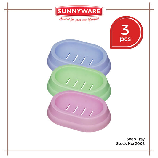 3pcs Soap Tray [Sunnyware 2002] | Plasticware | Laundryware | Bathing Tools | Soap Holder