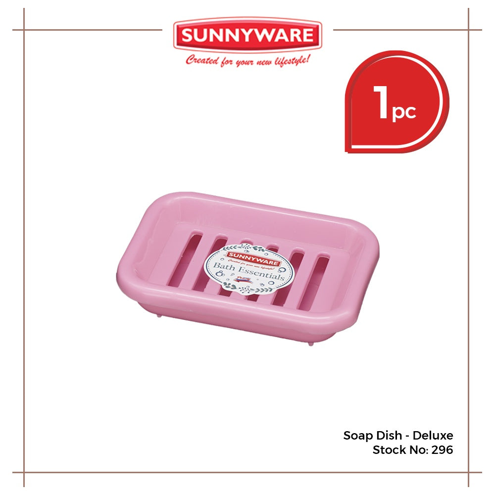 Sunnyware 296 Soap Dish - deluxe with drain and catcher