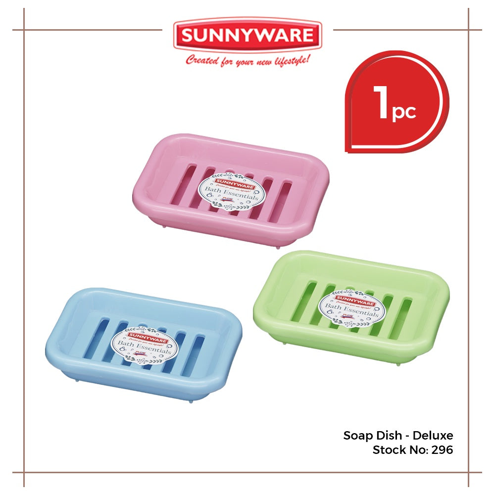 Sunnyware 296 Soap Dish - deluxe with drain and catcher