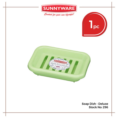 Sunnyware 296 Soap Dish - deluxe with drain and catcher