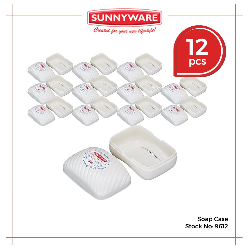 12pcs Soap Case [Sunnyware 9612] | Plasticware | Laundryware | Bathing Essentials | Soap Holder